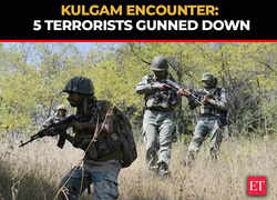 J-K: At least five terrorists gunned down in encounter with security forces in Kulgam