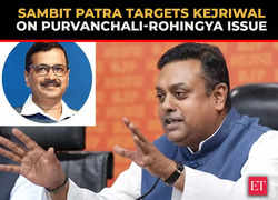 Sambit Patra slams Arvind Kejriwal, Sanjay Singh over Purvanchali-Rohingya issue