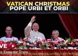 LIVE | Pope Francis delivers his 'Urbi et Orbi' message and blessing on Christmas Day