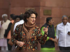 New Delhi: Congress MP Priyanka Gandhi Vadra during the Winter session of Parlia...