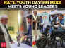 PM Modi attends Viksit Bharat Young Leaders Dialogue 2025; interacts with young leaders