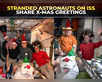 Astronauts send Christmas messages from ISS:Image