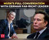 Musk hosts German far-right leader on X:Image