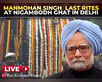 Manmohan Singh's remains taken for last rites:Image