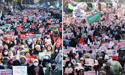 "이겼다" "사기 탄핵"…환호한 여의도·분노한 광화문