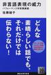 非言語表現の威力 パフォーマンス学実践講義