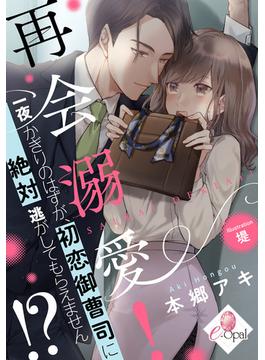 再会溺愛！　一夜かぎりのはずが、初恋御曹司に絶対逃がしてもらえません!?(e-オパール)