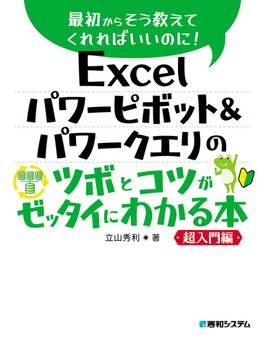 Excel パワーピボット＆パワークエリのツボとコツがゼッタイにわかる本　超入門編