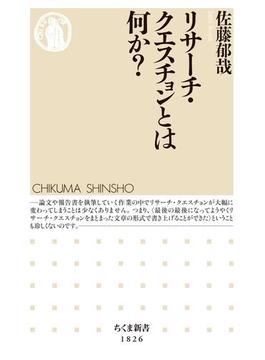 リサーチ・クエスチョンとは何か？(ちくま新書)