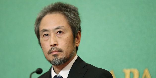 2018年11月に記者会見する安田純平さん