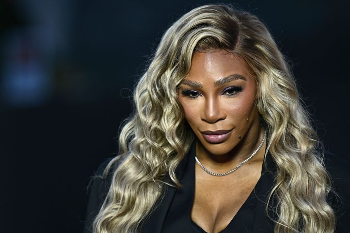 Former US tennis player Serena Williams arrives for The Prelude to the Olympics at The Fondation Louis Vuitton, ahead of the 2024 Paris Olympics.