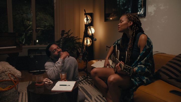 André Holland and Andra Day in Titus Kaphar's directorial debut, "Exhibiting Forgiveness."