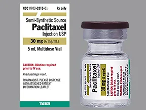 paclitaxel 6 mg/mL concentrate,intravenous