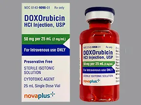 doxorubicin 50 mg/25 mL intravenous solution