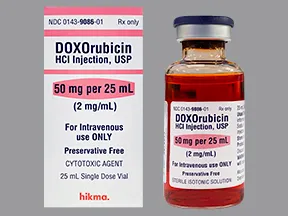 doxorubicin 50 mg/25 mL intravenous solution