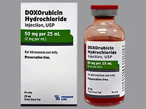 doxorubicin 50 mg/25 mL intravenous solution