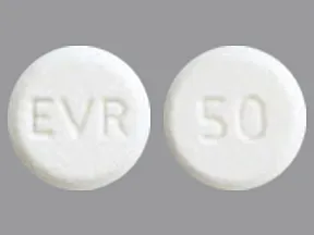 everolimus (immunosuppressive) 0.5 mg tablet