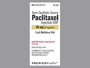 paclitaxel 6 mg/mL concentrate,intravenous