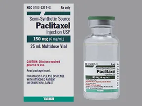 paclitaxel 6 mg/mL concentrate,intravenous