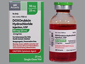 doxorubicin 50 mg/25 mL intravenous solution