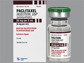 paclitaxel 6 mg/mL concentrate,intravenous