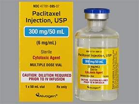 paclitaxel 6 mg/mL concentrate,intravenous