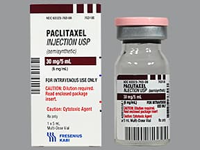 paclitaxel 6 mg/mL concentrate,intravenous