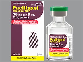 paclitaxel 6 mg/mL concentrate,intravenous