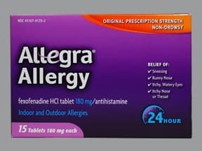 Allegra Allergy 180 mg tablet