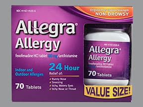 Allegra Allergy 180 mg tablet