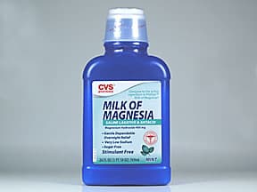 Milk of Magnesia 400 mg/5 mL oral suspension