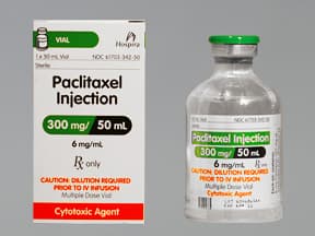 paclitaxel 6 mg/mL concentrate,intravenous