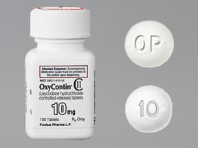 OxyContin 10 mg tablet,crush resistant,extended release