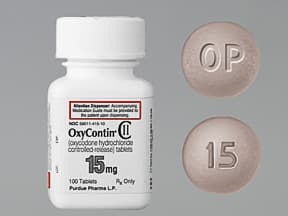 OxyContin 15 mg tablet,crush resistant,extended release