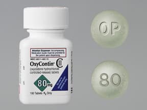 OxyContin 80 mg tablet,crush resistant,extended release