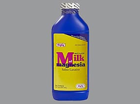 Milk of Magnesia 400 mg/5 mL oral suspension