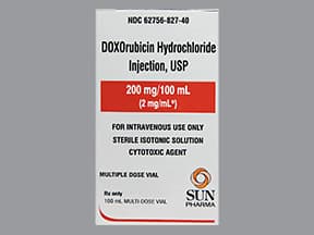 doxorubicin 2 mg/mL intravenous solution