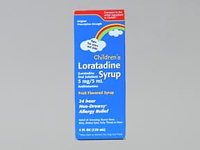 loratadine 5 mg/5 mL oral solution