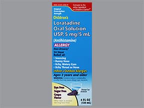 loratadine 5 mg/5 mL oral solution