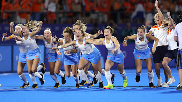 Netherlands beat People's Republic of China in shoot-out to win women's gold