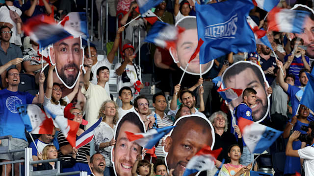 Sitting voleyball: the prescription for happiness is music, fans, and volleyball at North Paris Arena