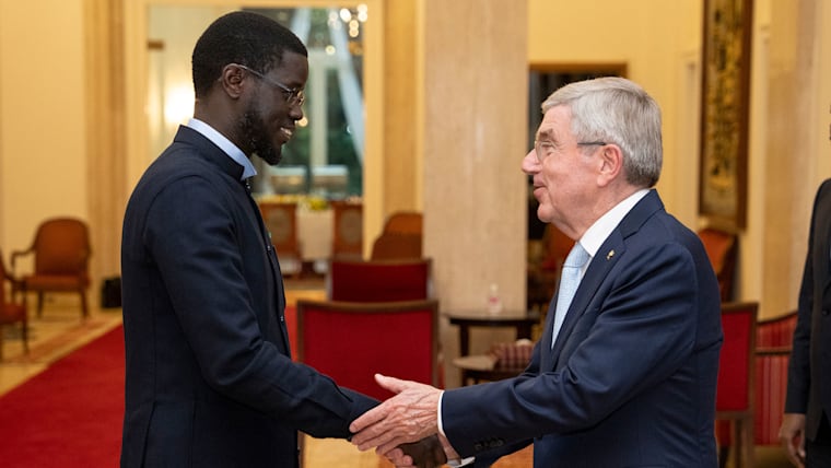 IOC President starts Africa visit with a stop in Dakar, Senegal, the host of the Youth Olympic Games 2026