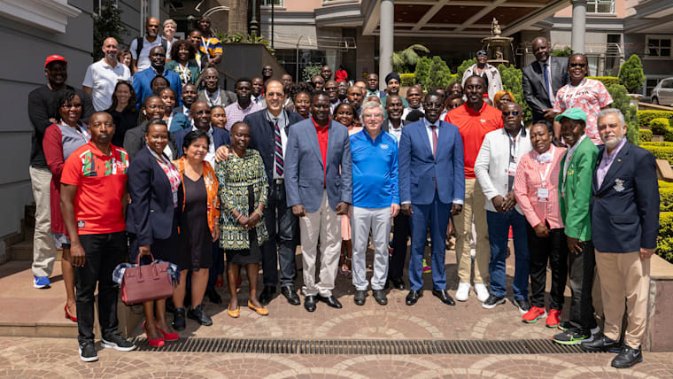 IOC President Thomas Bach in Kenya