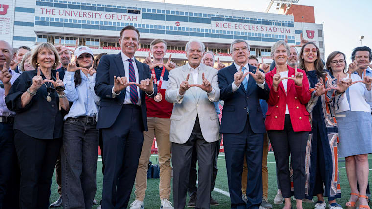 International Olympic Committee President Thomas Bach visited Salt Lake City and the State of Utah