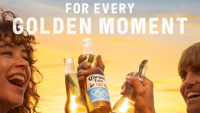 Corona Cero encourages fans to embrace ‘Golden Moments’ in first Olympic Games-inspired campaign