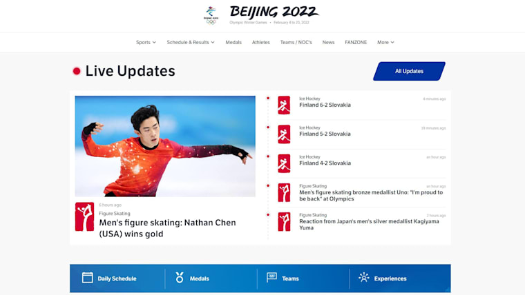 Les fans adoptent de nouvelles façons de consommer les Jeux Olympiques à Beijing 2022