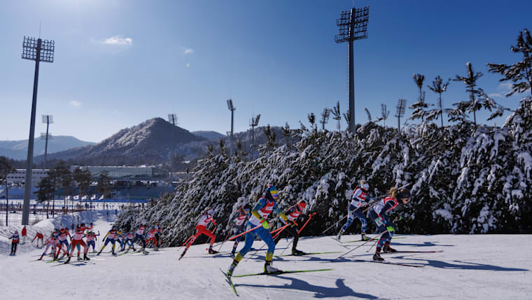 Mass start of the Biathlon Mixed Relay 4km+6km at the Alpensia Biathlon Centre. The Winter Youth Olympic Games, Gangwon, Republic of Korea, Wednesday 24 January 2024.