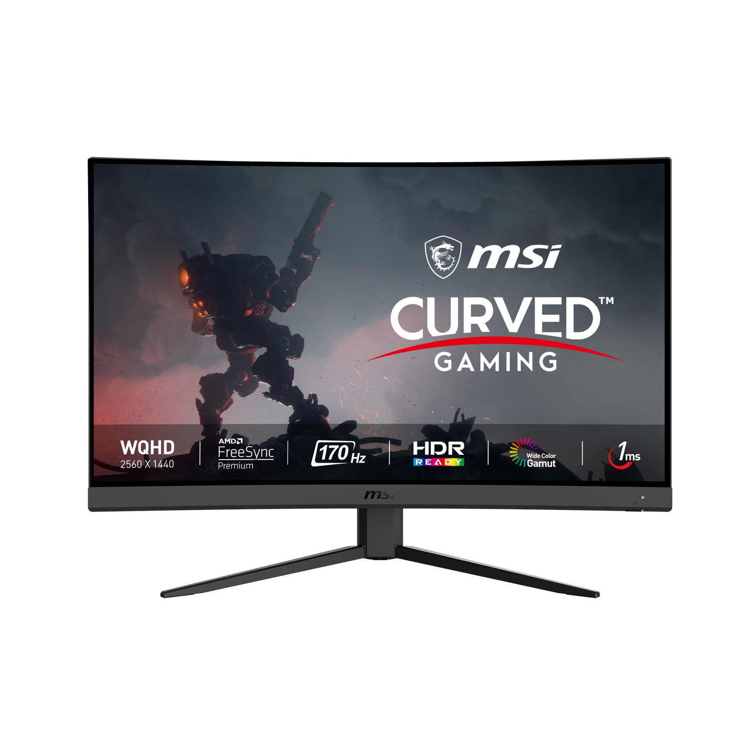 MSI 27" G27CQ4 E2 2560x1440 VA 170Hz 1ms FreeSync Curved Widescreen Gaming Monitor