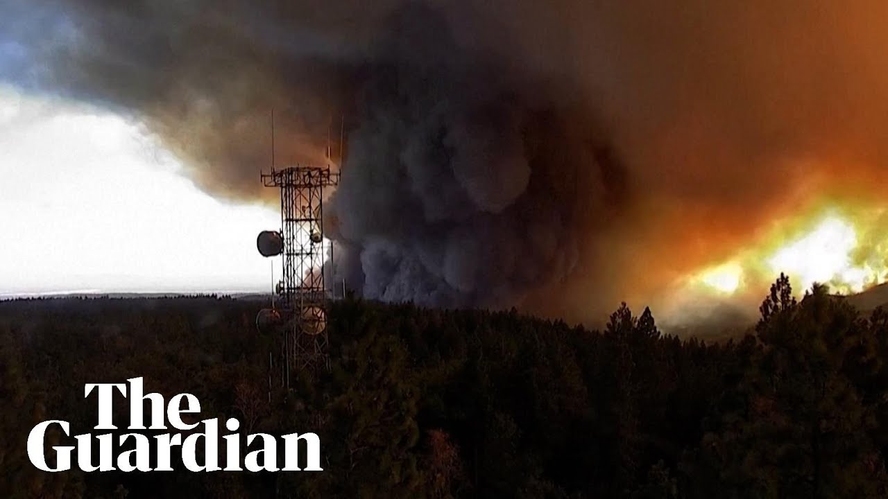 Timelapse footage shows 'fire tornado' form in California wildfire - YouTube