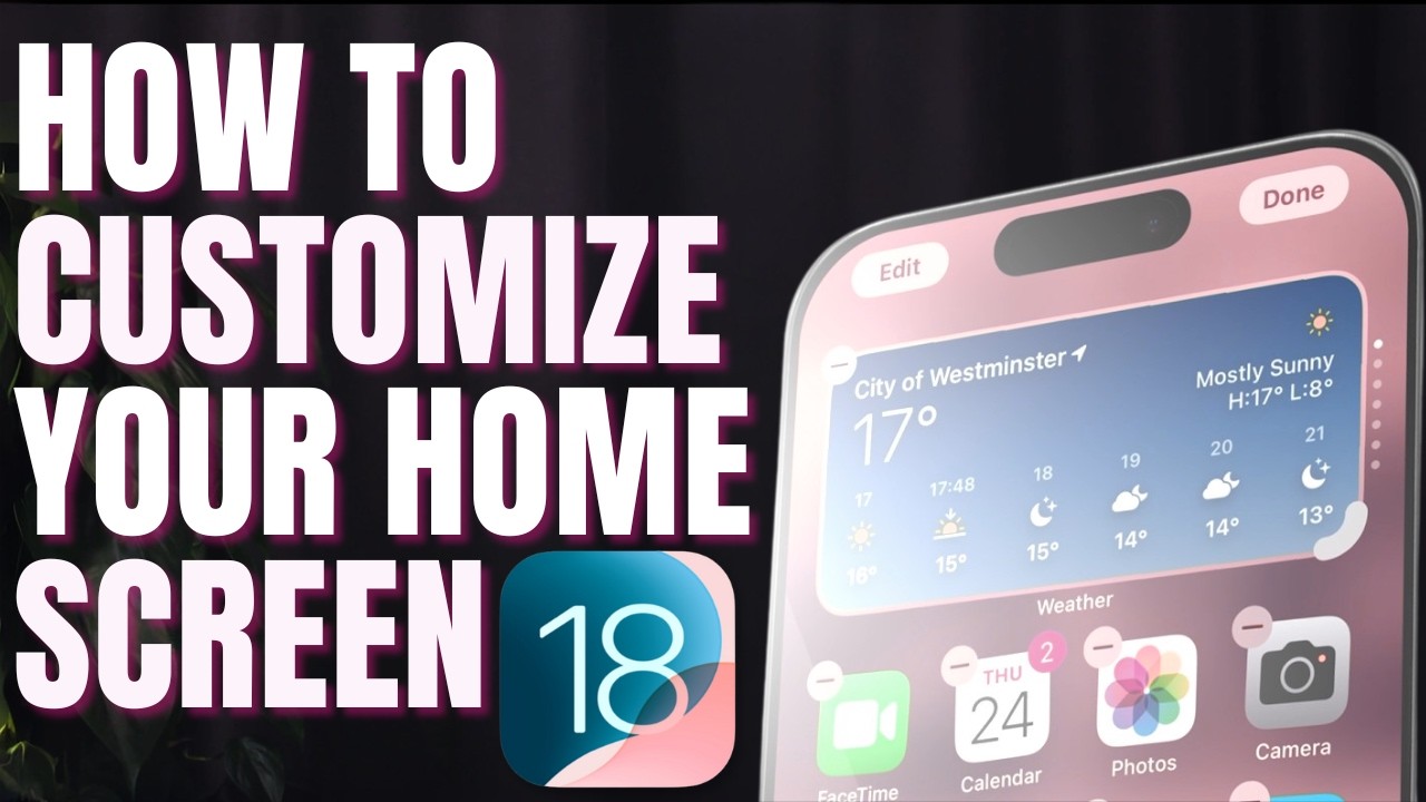 How to customize your iPhone’s Home Screen in iOS 18 - YouTube